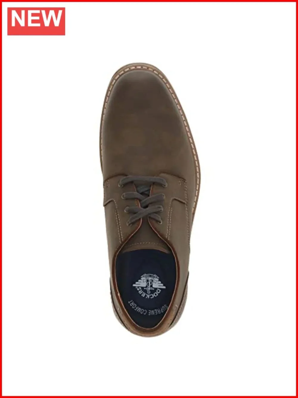 Synthetic Leather Oxford Dress Shoes with Cushioned EVA Footbed